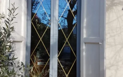 Fenêtres PVC avec petit bois laiton