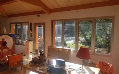 Fenêtres et portes en aluminium couleur alu anodisée
