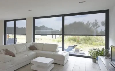 moustiquaire sur mesure baie vitree à st privat des vieux – design alu gris anthracite