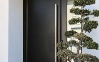 Uzès – Porte Sur Mesure Aluminium Monobloc près de Saint quentin la poterie : AB FENÊTRE