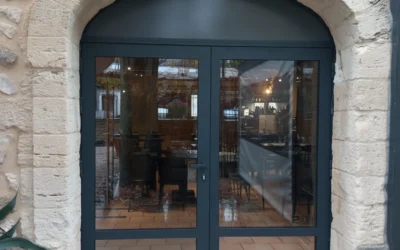 Porte fenêtre alu RAL 7016 à Saint-Maurice-de-Cazevieille par AB Fenêtre